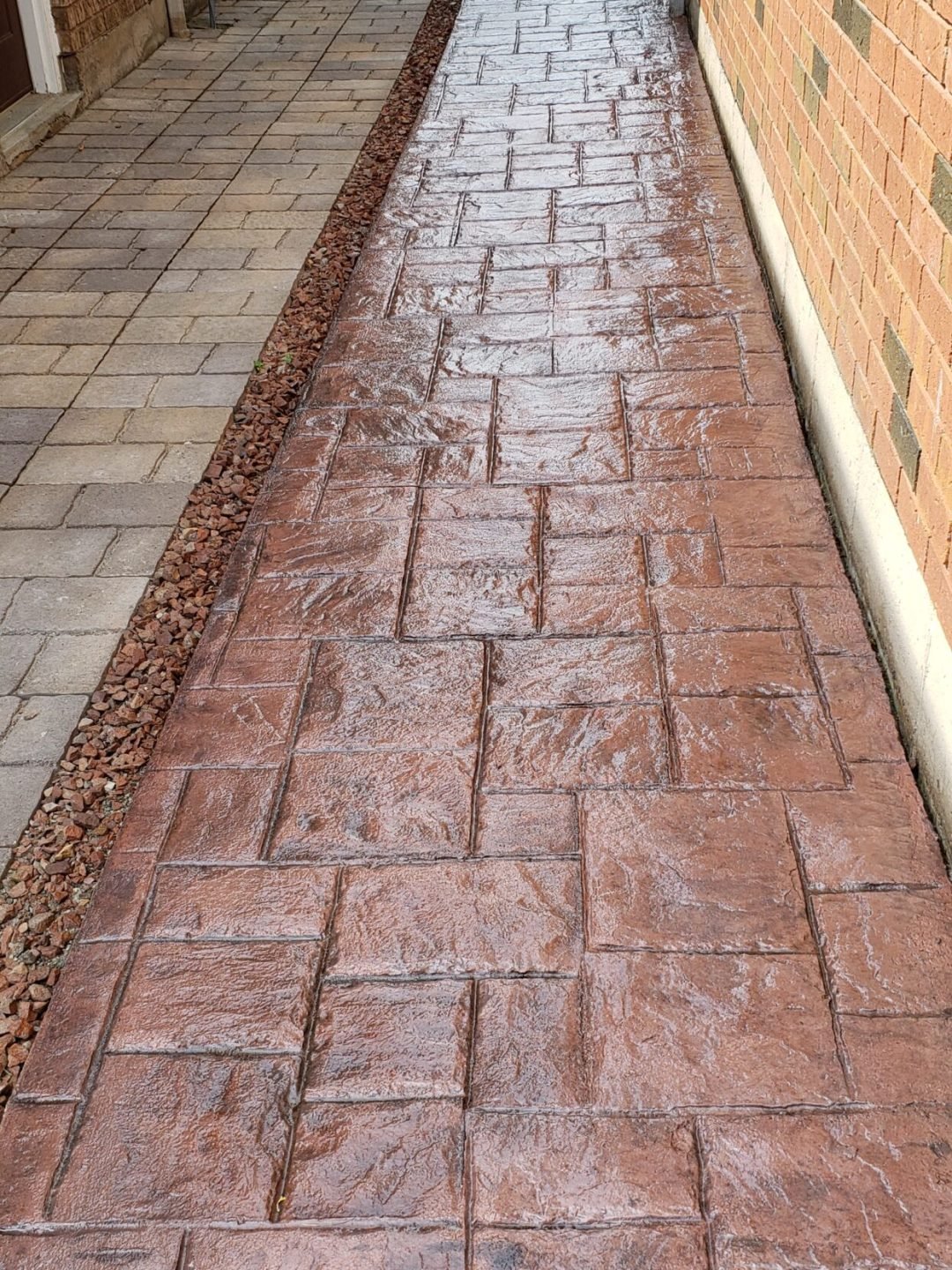 Washed and Sealed Interlock Brick