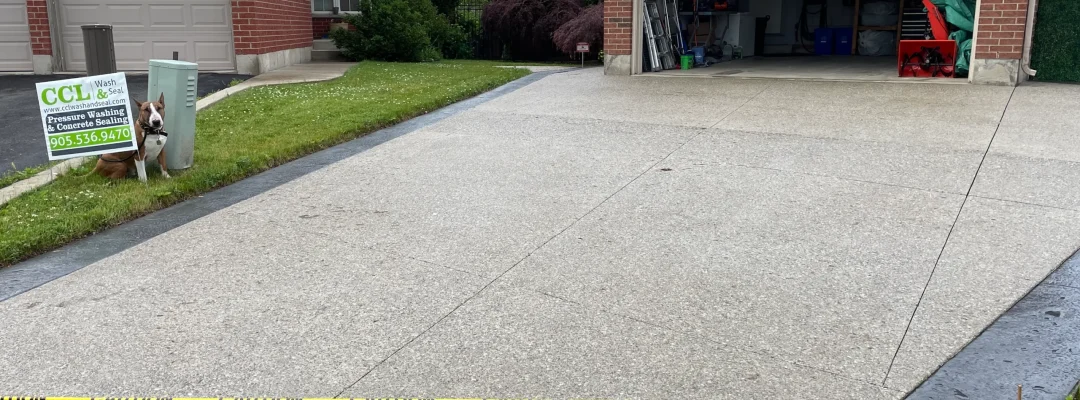 sealed driveway stamped and aggregate